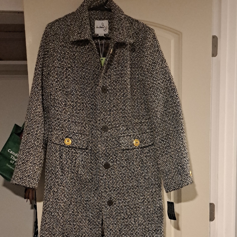 Womens Sam Edelman Tweed Winset Waist Jacket